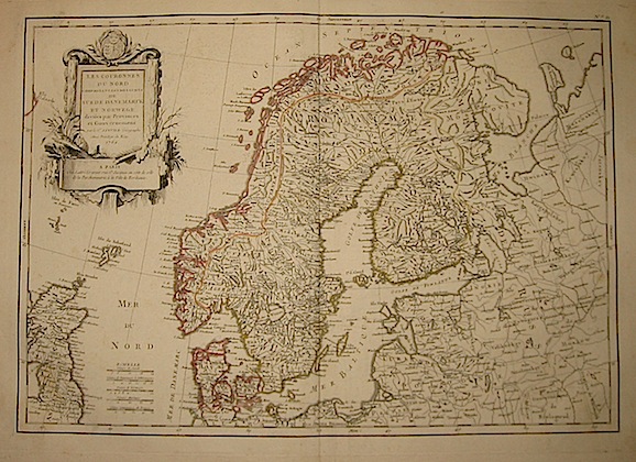 Janvier Jean Robert Les Couronnes du Nord comprenant les Royaumes de Suede, Danemarck et Norwege... 1762 Parigi